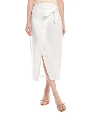 Enza Costa Linen Wrap Skirt