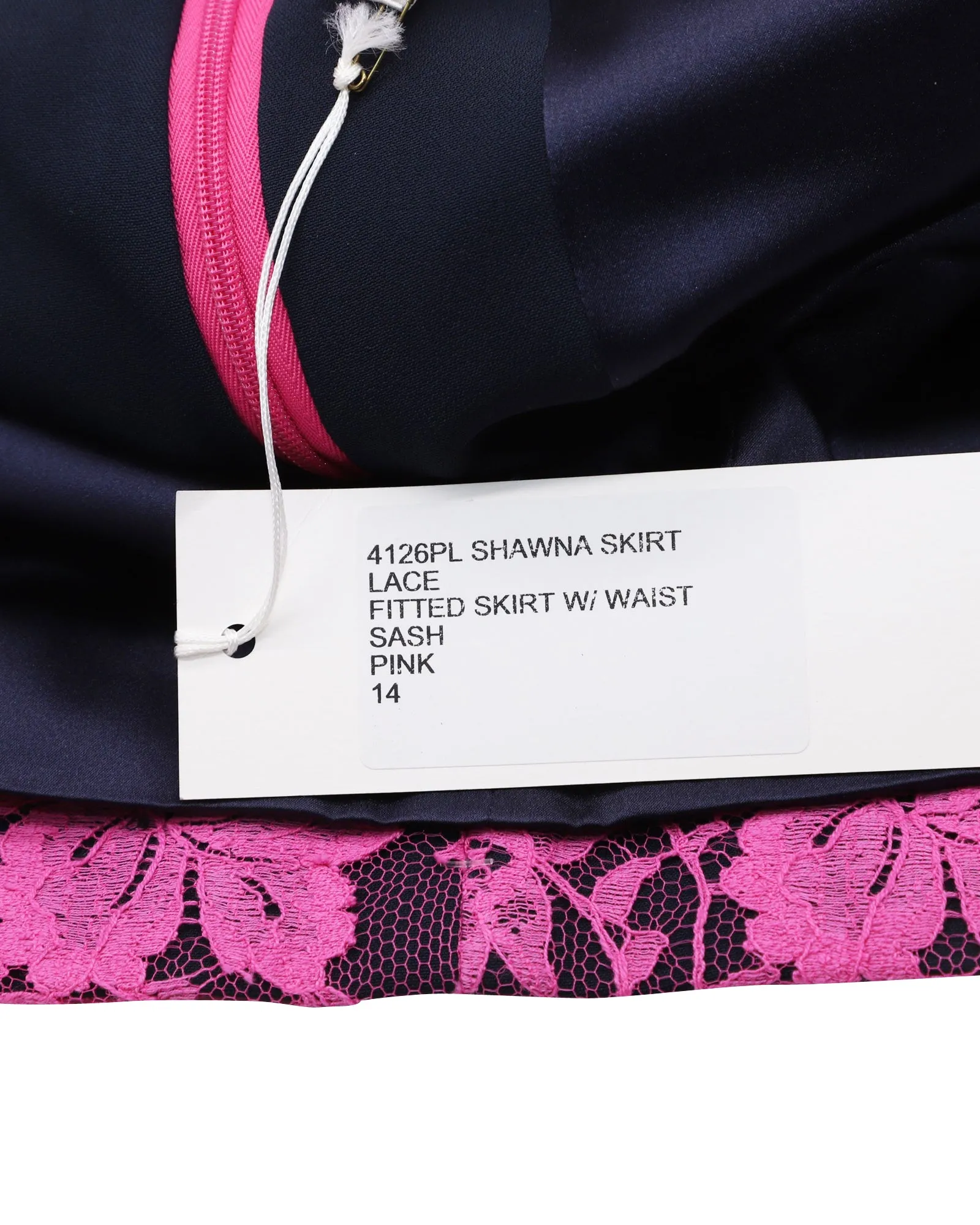 Erdem Shawna Blumen-Spitzenrock in Rosa Viskose