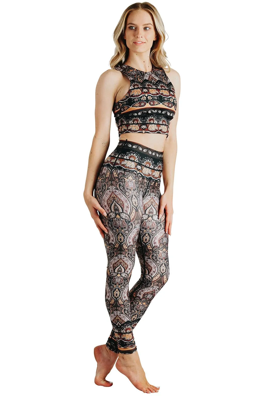 Espresso Yourself Bedruckte Yoga-Leggings von Yoga Democracy