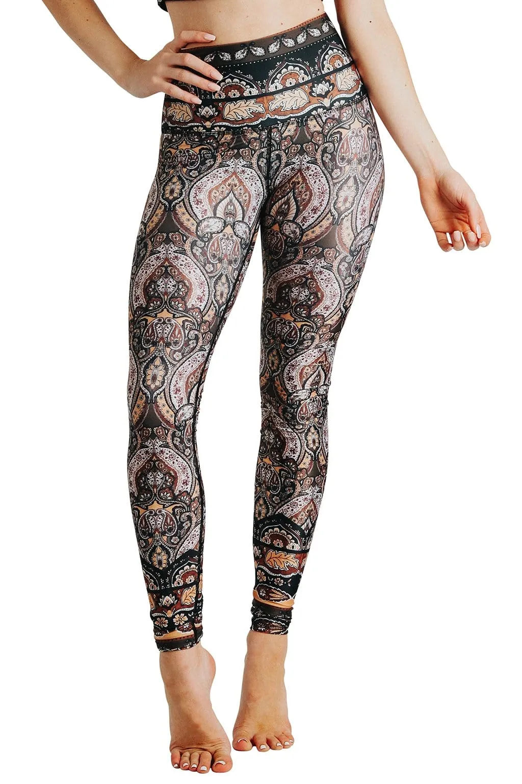 Espresso Yourself Bedruckte Yoga-Leggings von Yoga Democracy