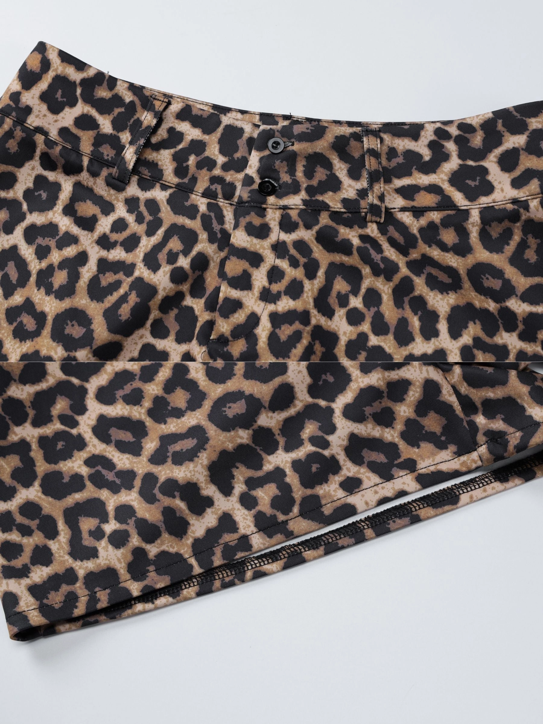 Everley Mesh V-Neck Leopard Set