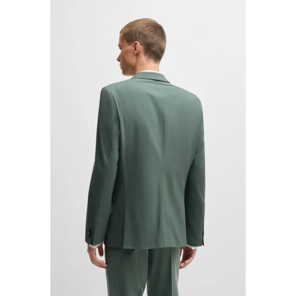 Extra-schlanke Anzugsjacke aus Wollmisch-Popeline