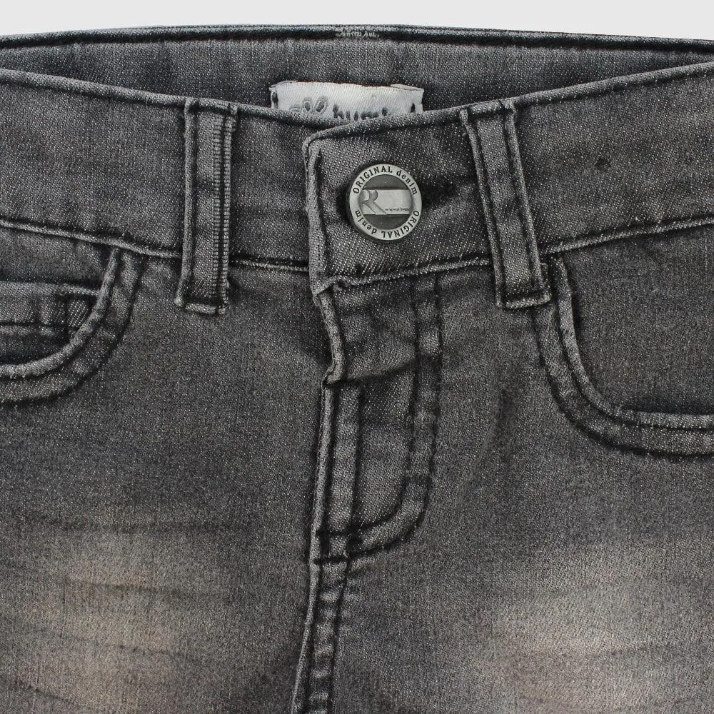 Ausgewaschene Jeans-Shorts