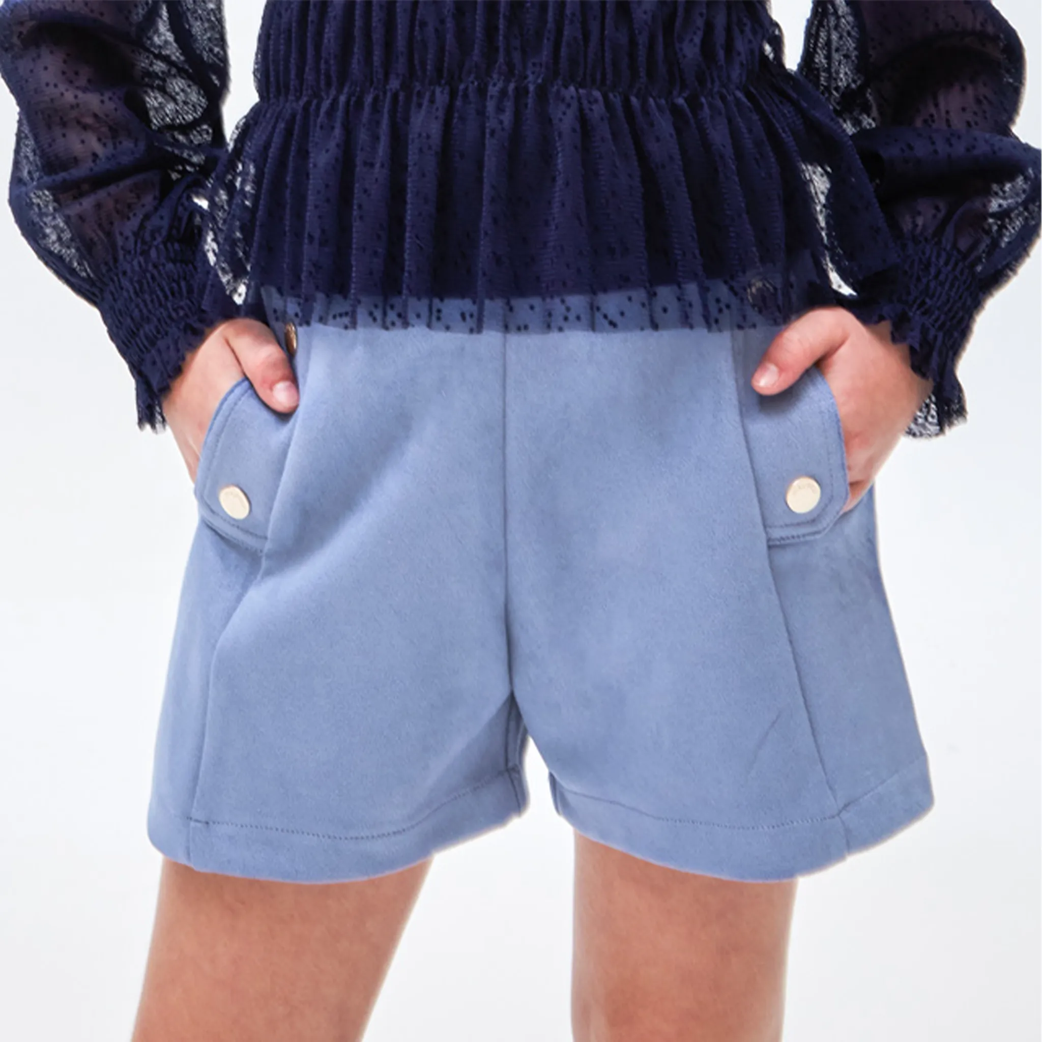 Kunstleder-Shorts