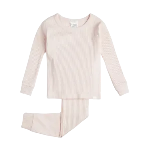 FIRSTS Silver Peony Modal Rib Infant PJ Set