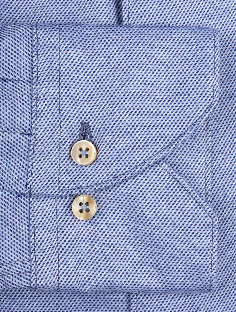Passformgerechtes Stretch-Hemd Blau
