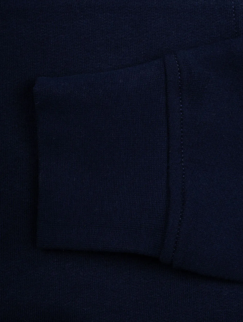 Fleece Logo Hoodie Marineblau