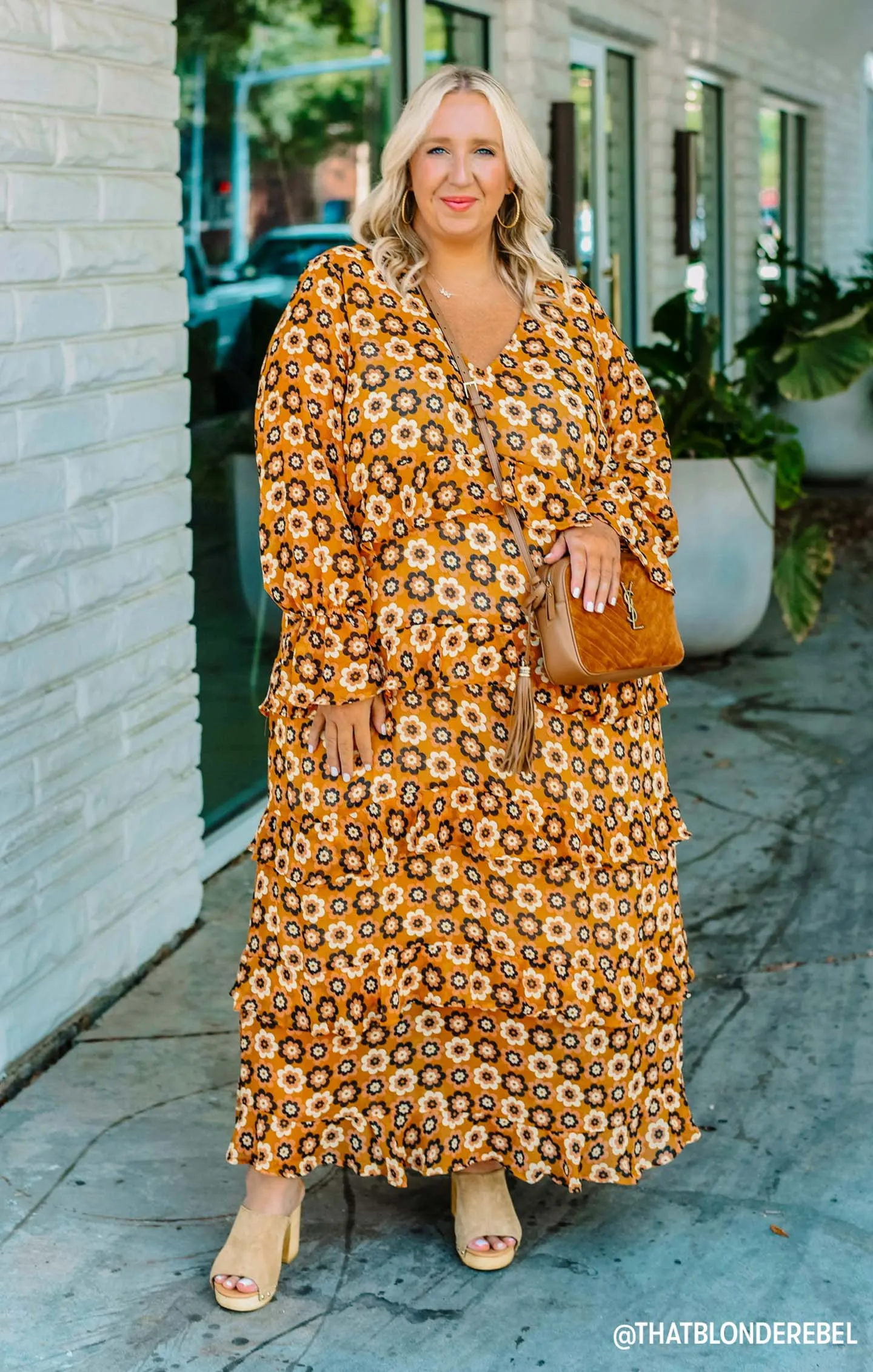 Fleetwood Maxi-Kleid ~ Aurora Blumenmuster