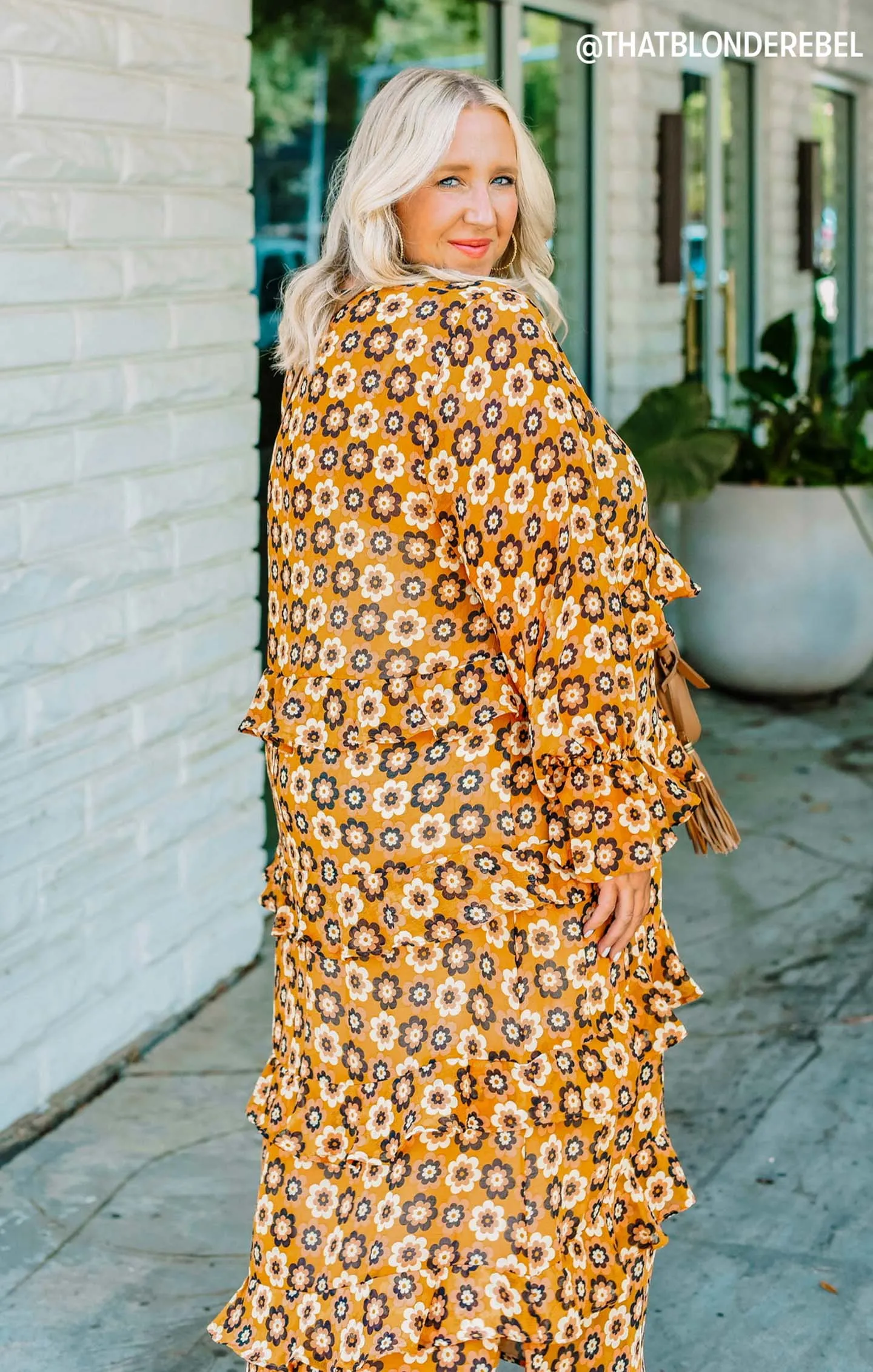 Fleetwood Maxi-Kleid ~ Aurora Blumenmuster