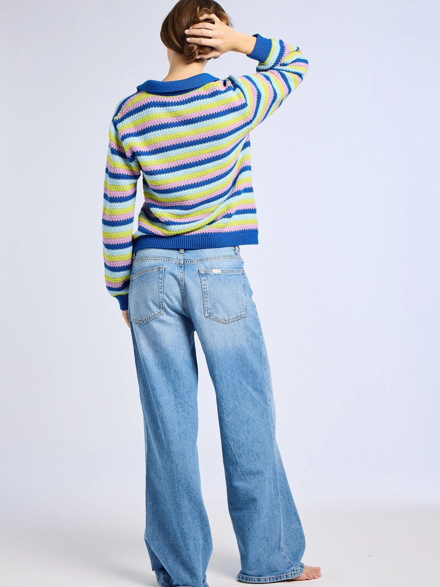 Flora Henley in Printemps Stripe