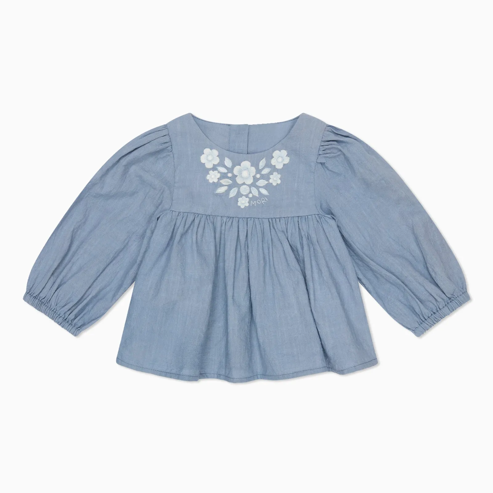 Blumen-Baumwollbluse & Gestreifte Musselin-Shorts Outfit