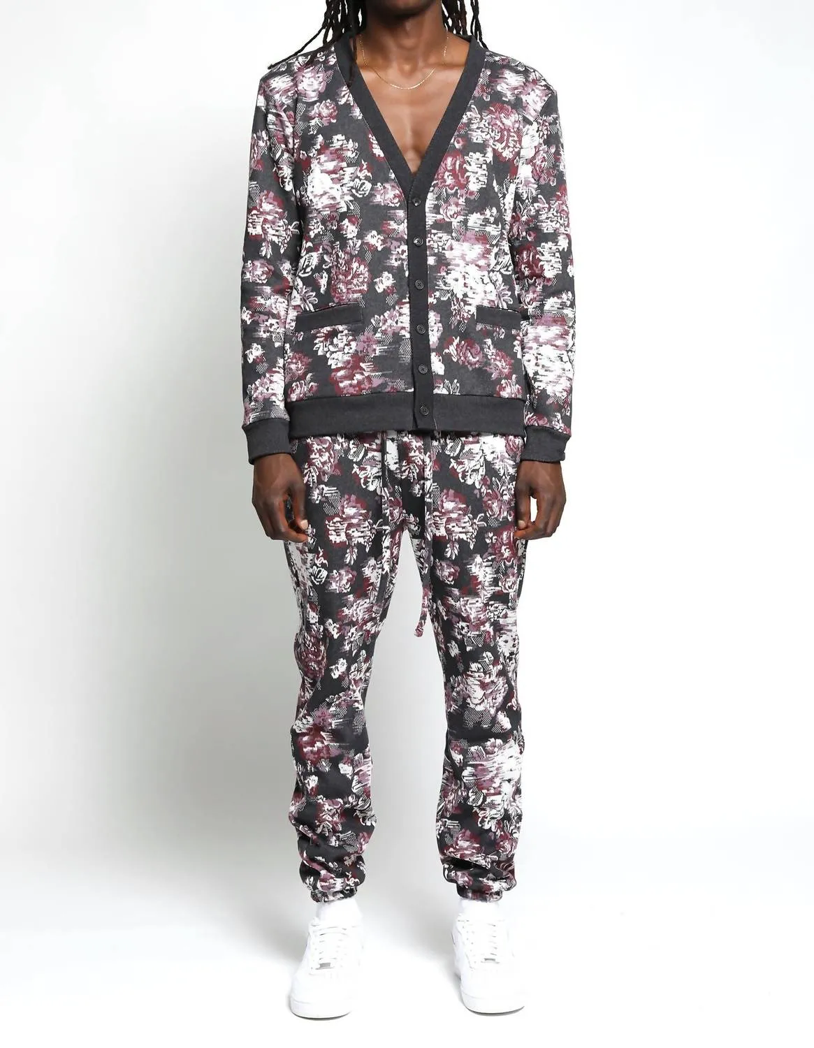 Floral Glitch Hyper Reality Strickhose in Porto