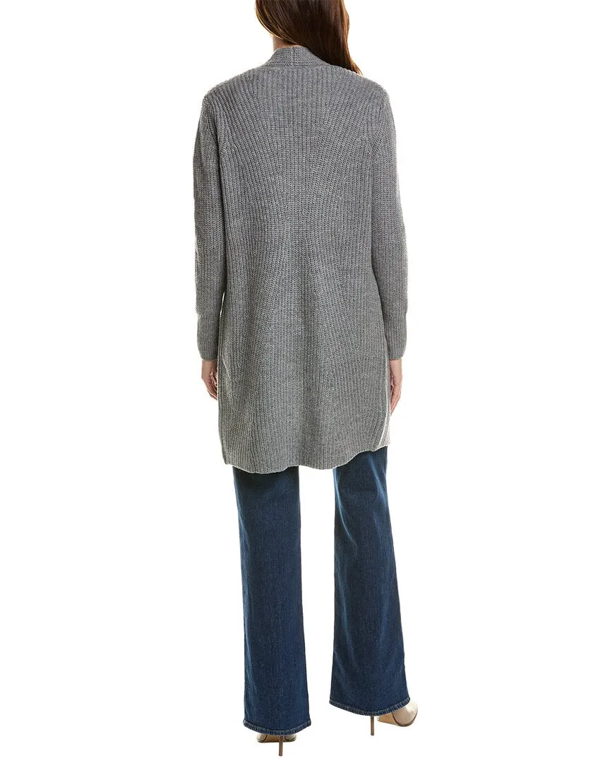 Forte Kaschmir Rippen Lang Woll- & Kaschmir-Mix Cardigan