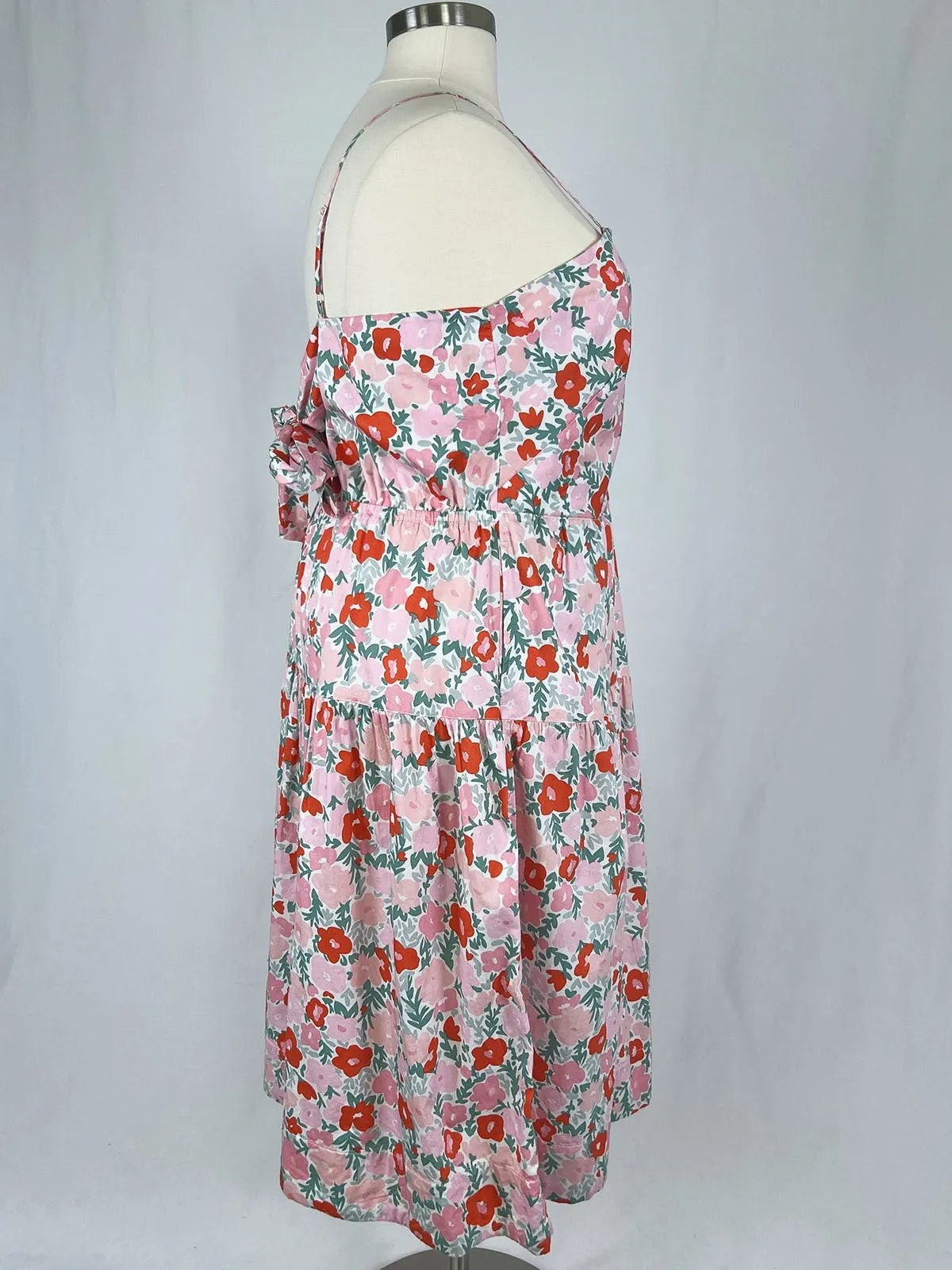 Kostenlose Zusammenbaugröße XXXL (24) Rosa & Orange Blumenkleid NWT