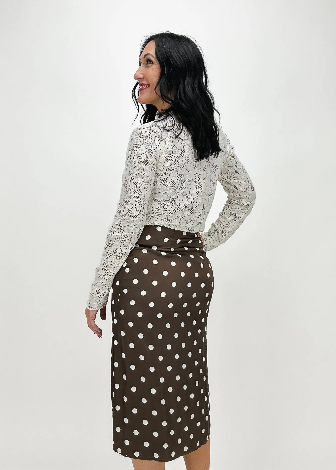 Free People Analise Bedruckter Midi-Rock