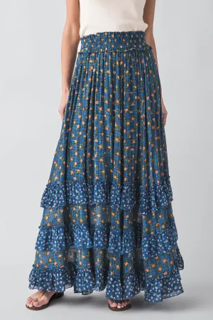 Free People Brynn Printed Maxi Skirt