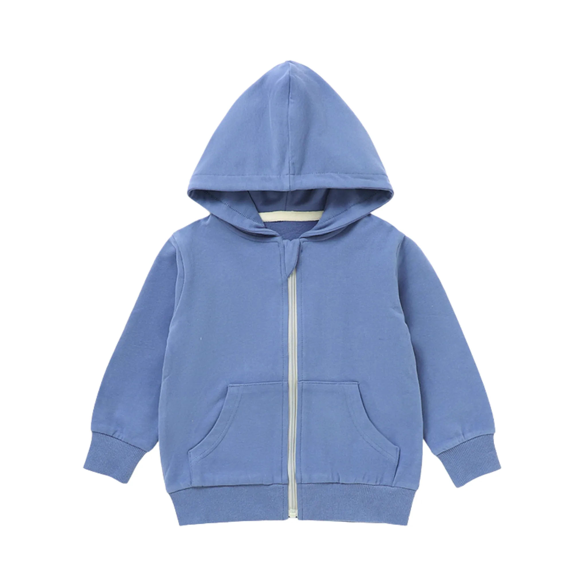 French Terry Zip-Up Kapuze für Babys & Kinder