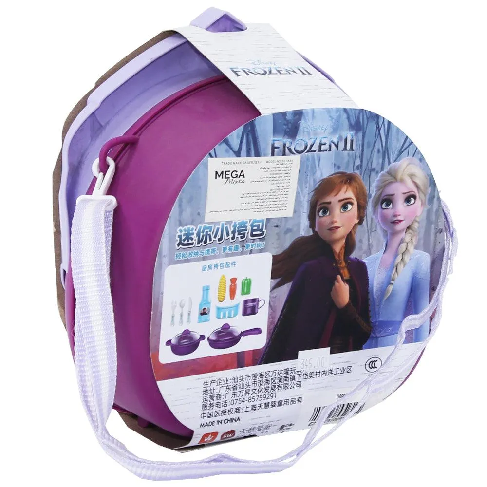 Gefrorenes Mini-Handtaschen-Kochset-Spielzeug für Mädchen - Lila