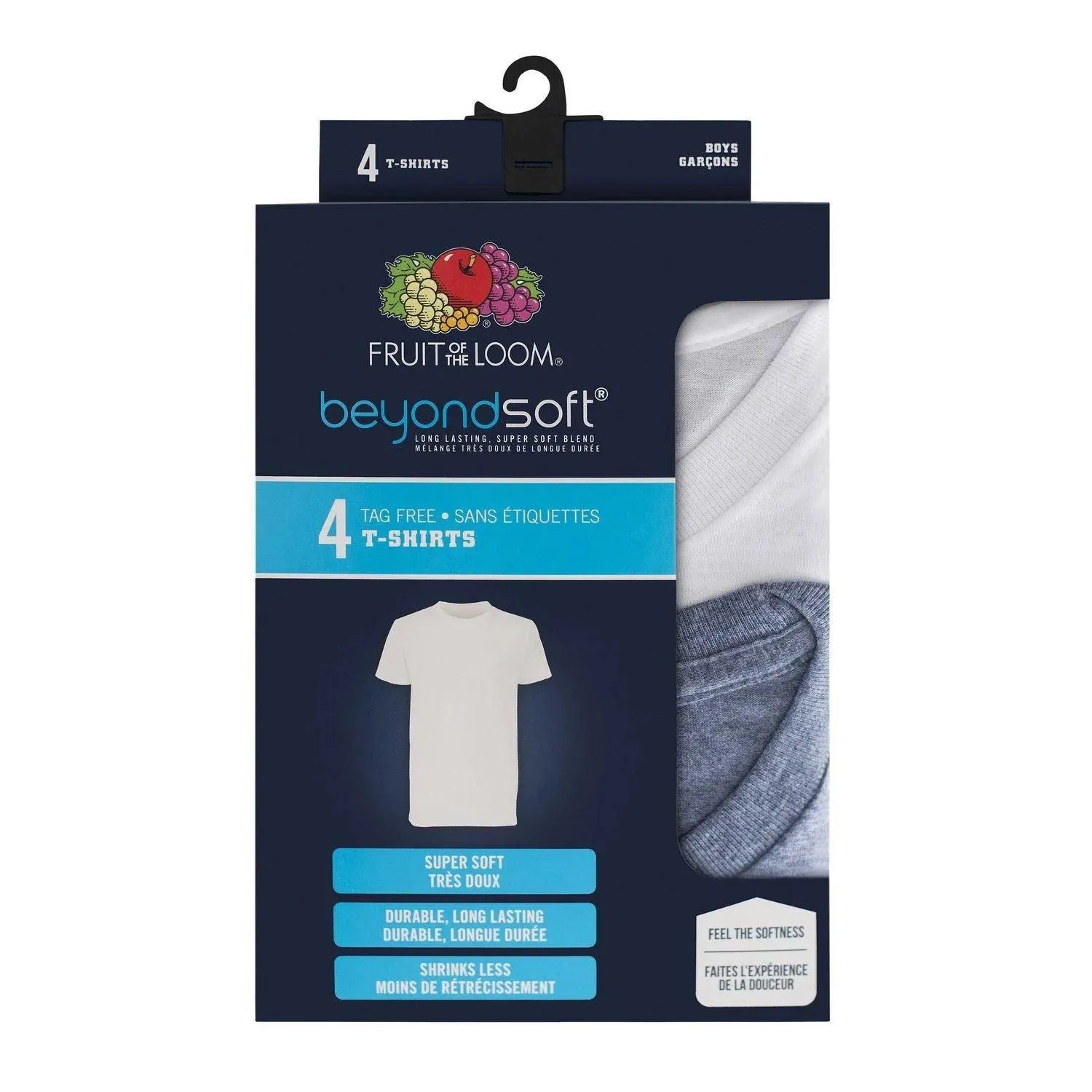 Fruit of the Loom Jungen Beyondsoft Etikettenfreie T-Shirts - 4er Pack Baby/Kinder Fruit of the Loom