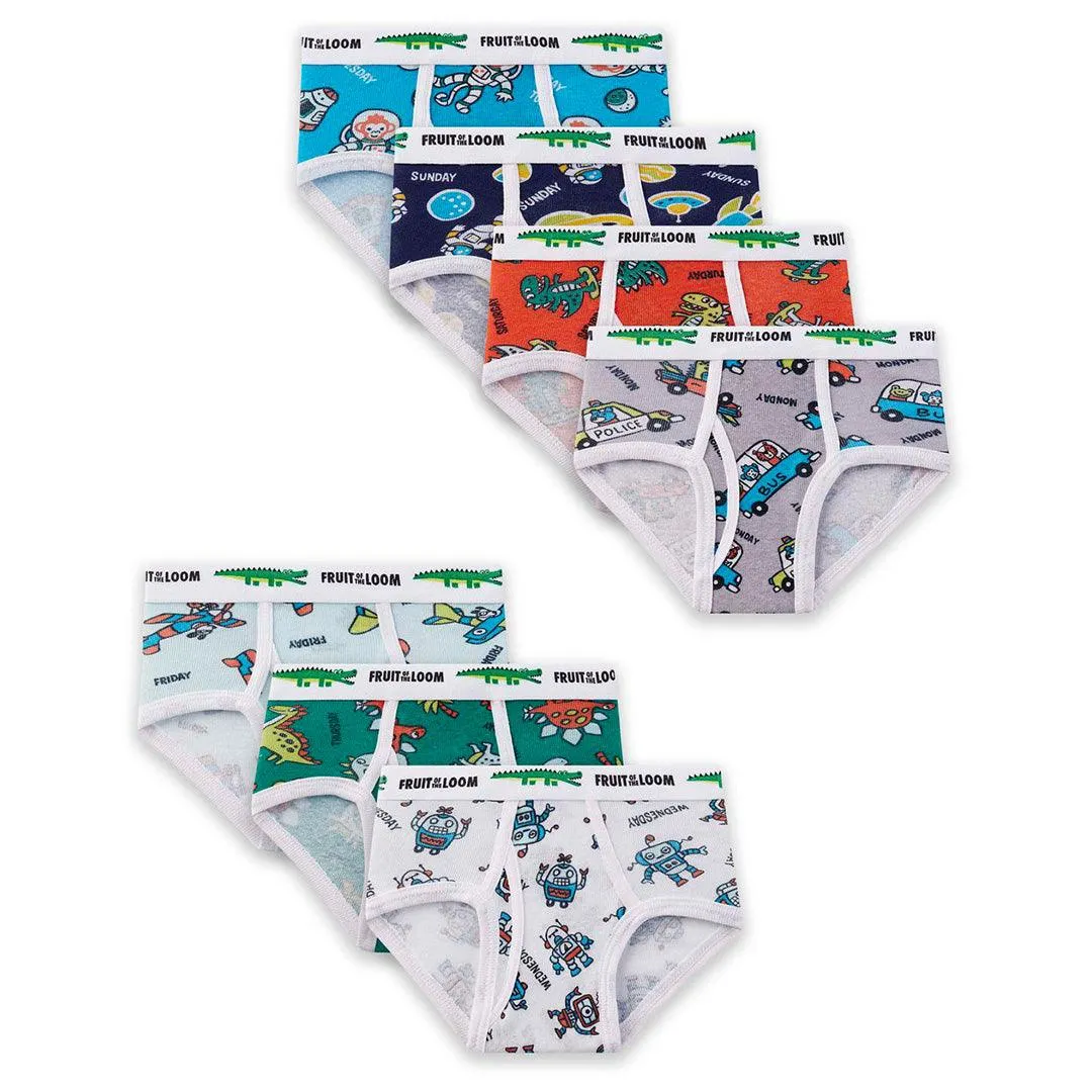 Fruit of the Loom Kleinkind-Jungen Mode-Slip - 7er Pack Babykids Fruit of the Loom