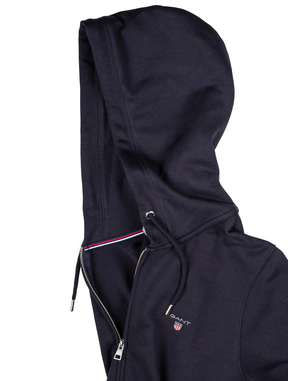 Ganzreißverschluss-Hoodie Abendblau