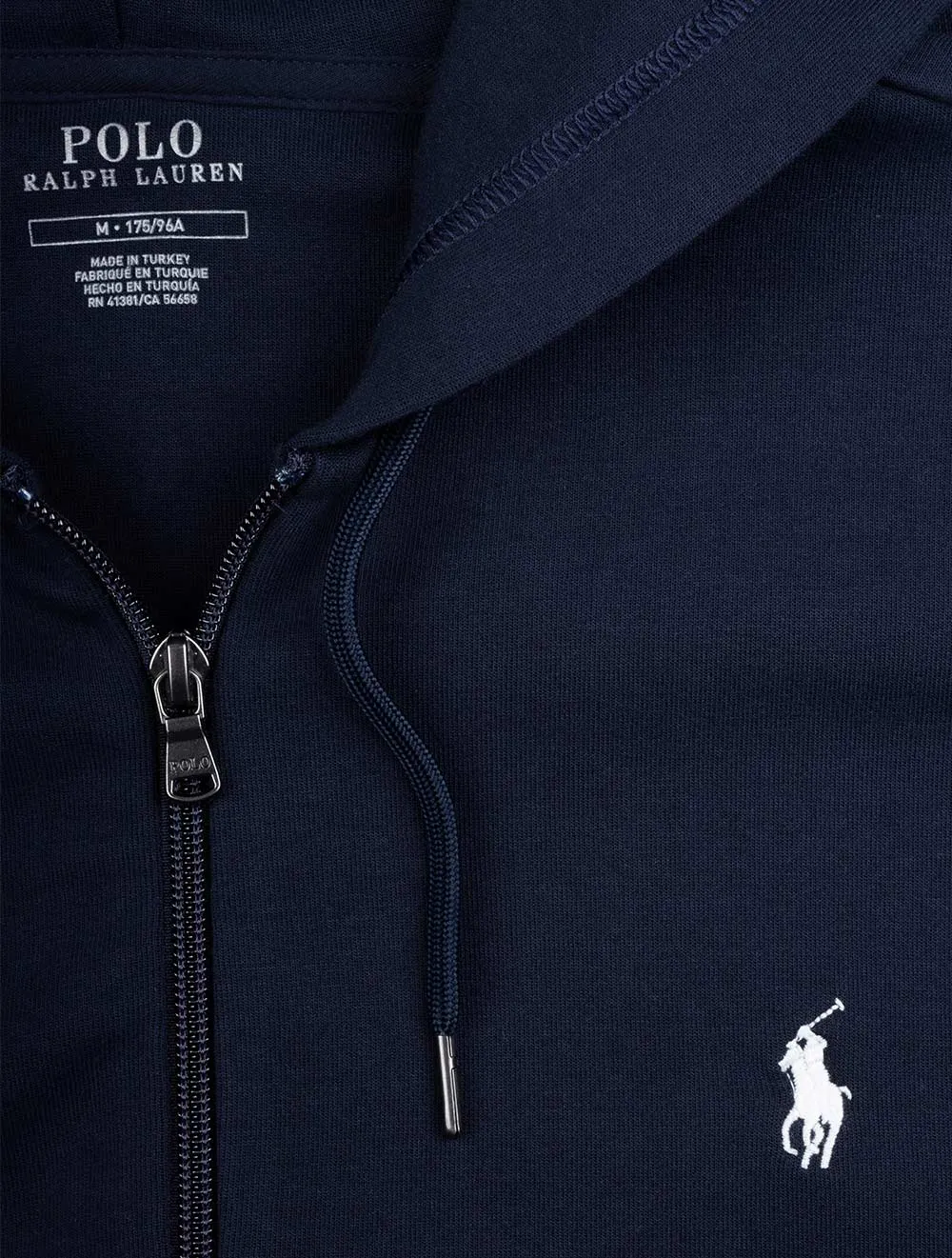 Kapuzenpullover mit Reißverschluss Marineblau