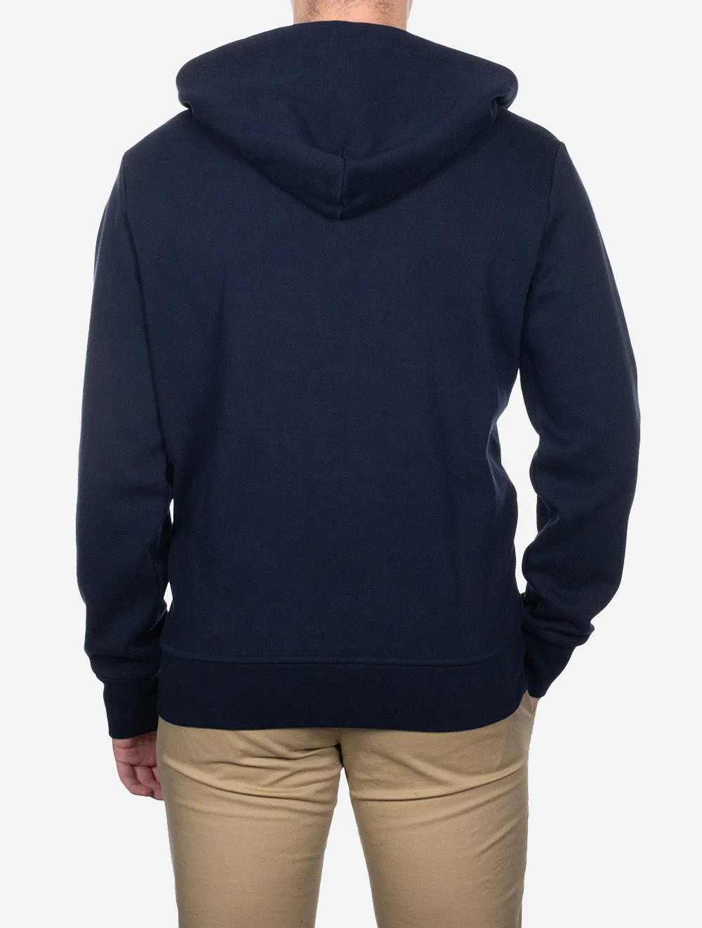 Kapuzenpullover mit Reißverschluss Marineblau