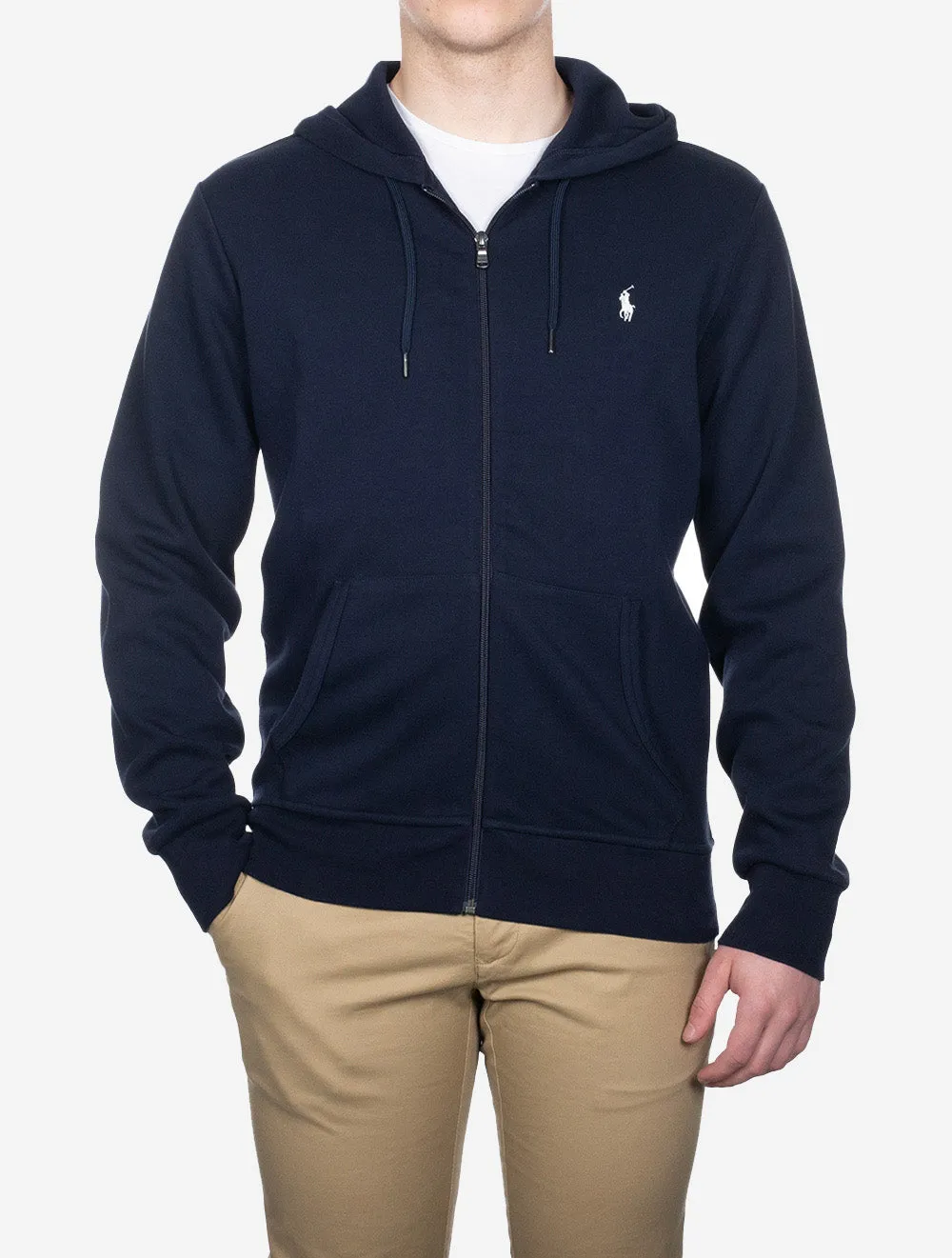 Kapuzenpullover mit Reißverschluss Marineblau