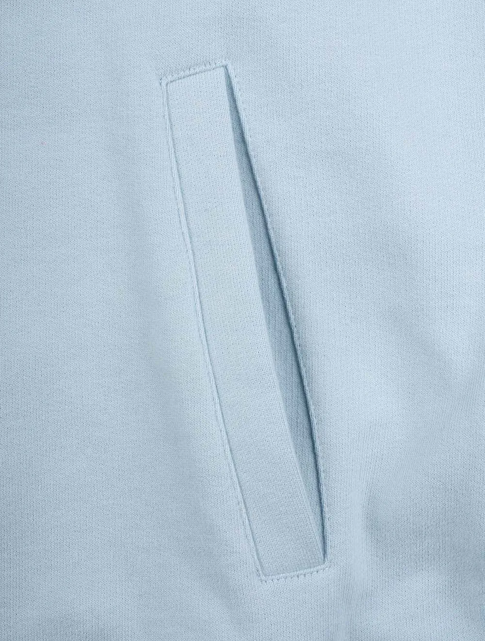 Pullover mit Reißverschluss in Himmelblau