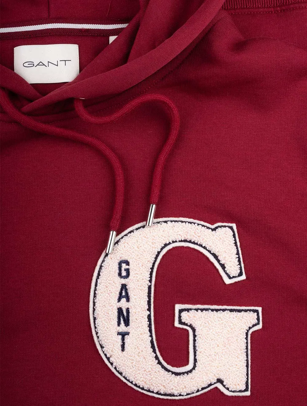 G Graphic Hoodie Aufgepolstert Rot