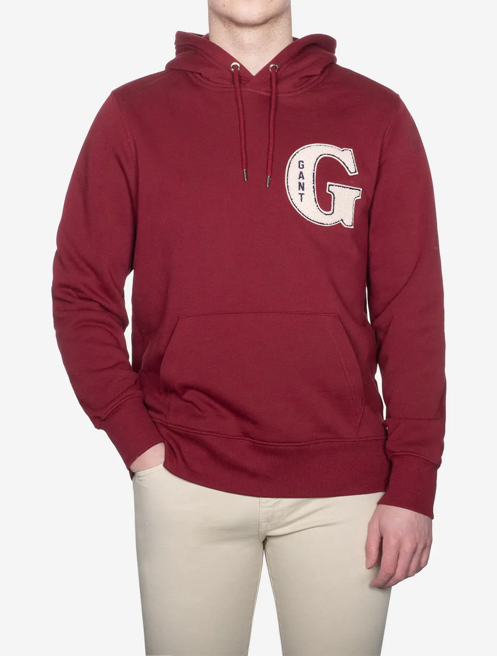 G Graphic Hoodie Aufgepolstert Rot