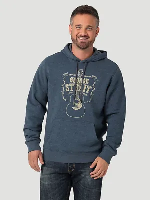 George Strait Graphic Hoodie in Midnight Navy Wrangler Clothing