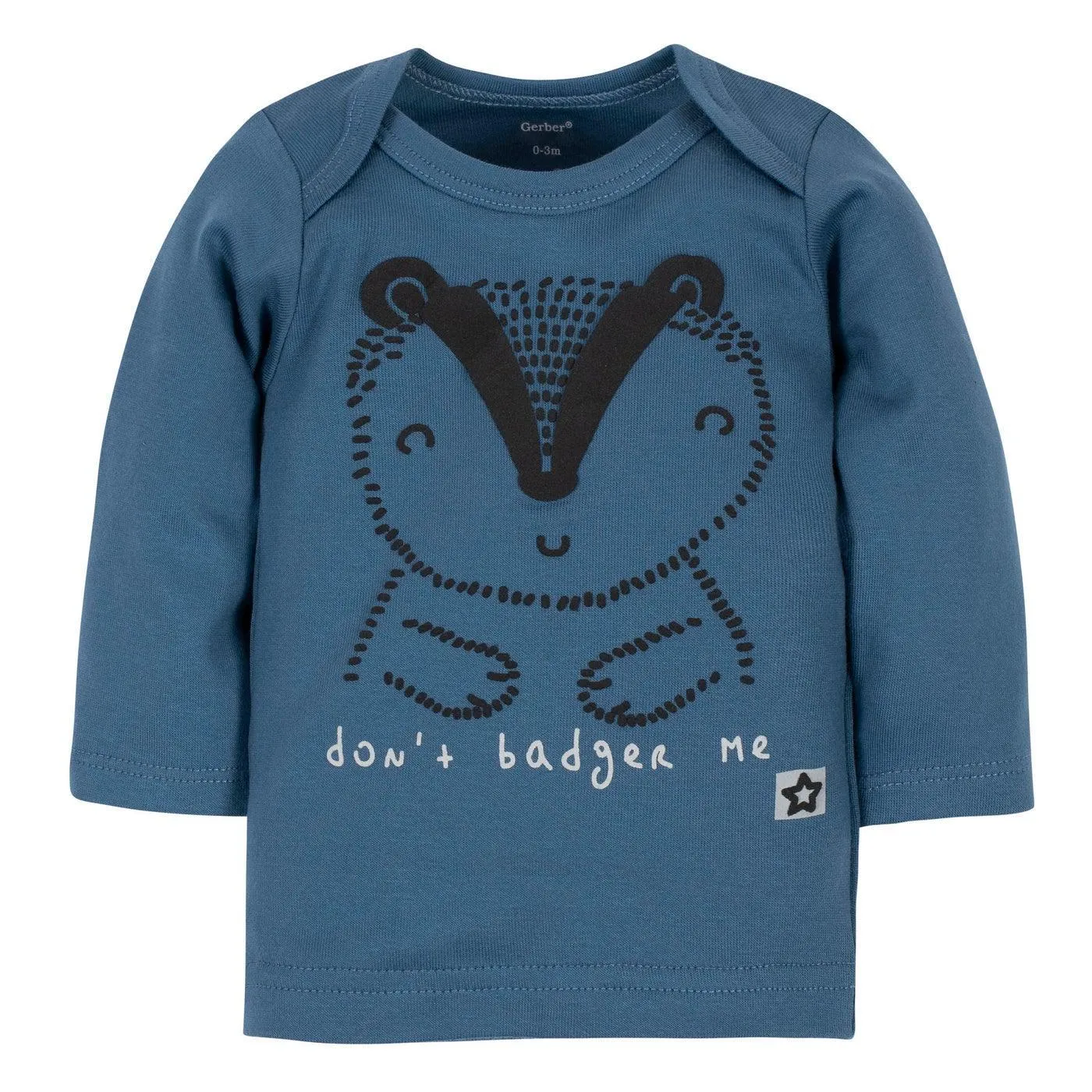 Gerber® 3er-Pack Baby Jungen Dachs Bio-Shirt, Fußhose und Mützchen Set Babykids Gerber