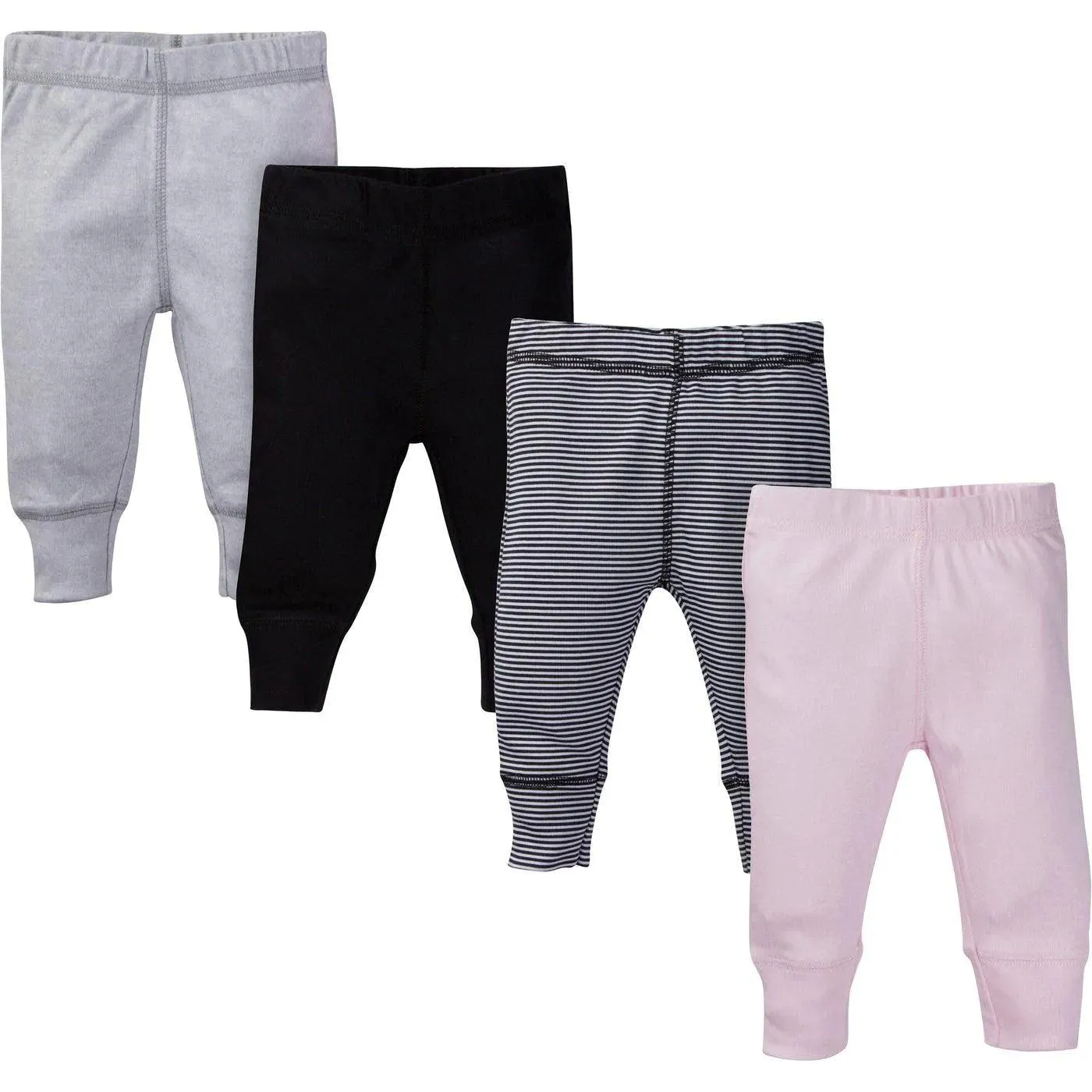 Gerber 4er-Pack Baby Mädchen Hasen Active Hosen 0-3 Monate Babykids Gerber