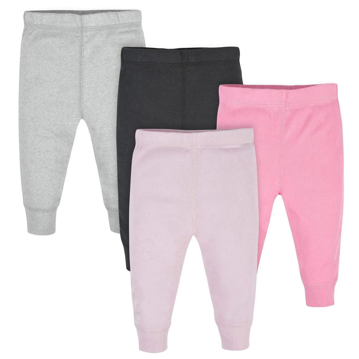 Gerber® 4er-Pack Baby-Mädchen Aktive Hose in Rosa & Schwarz Babykids Gerber