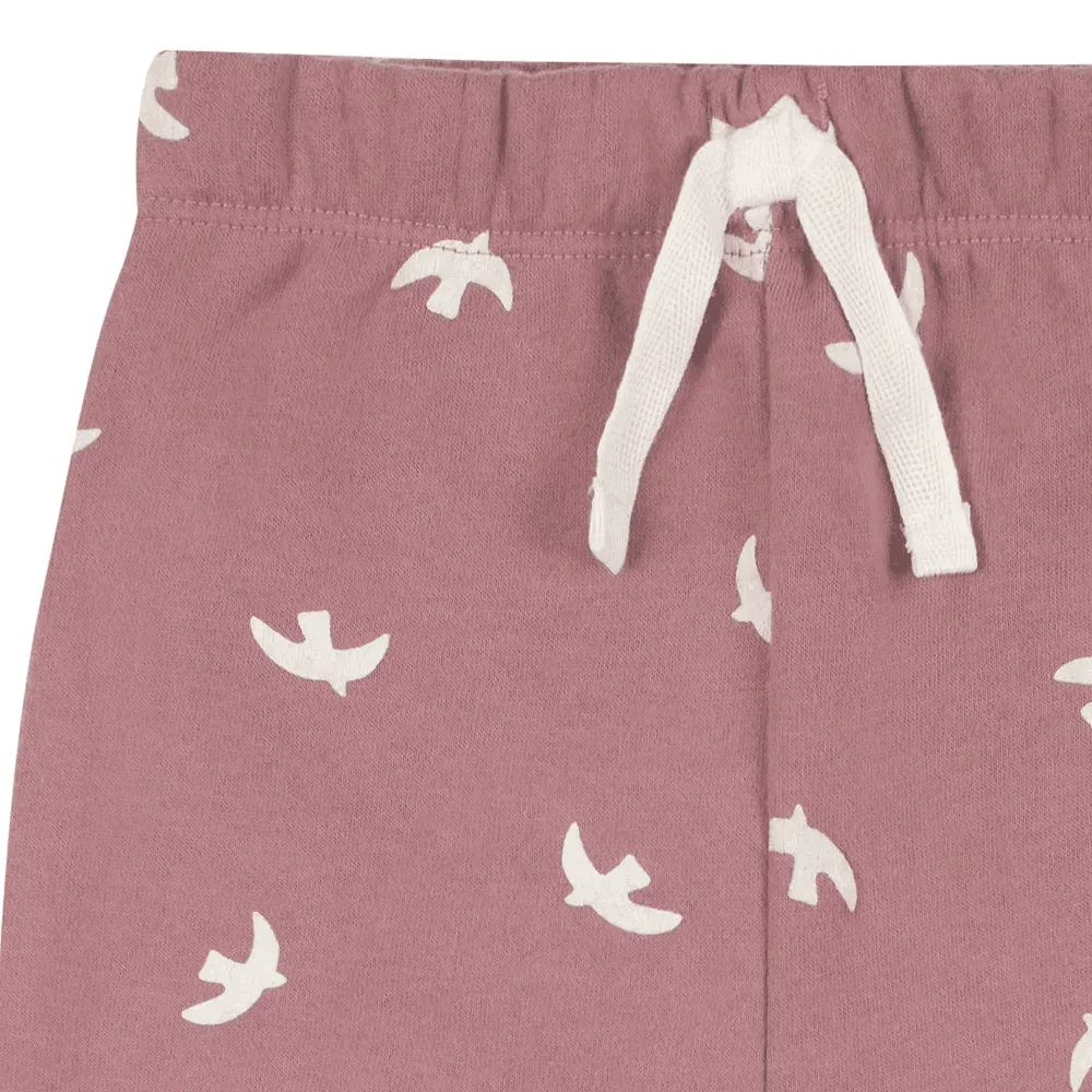 Gerber Baby und Kleinkind Mädchen 2-teiliges Sweatshirt & Aktivhosen-Set - Vögel Babykids Gerber
