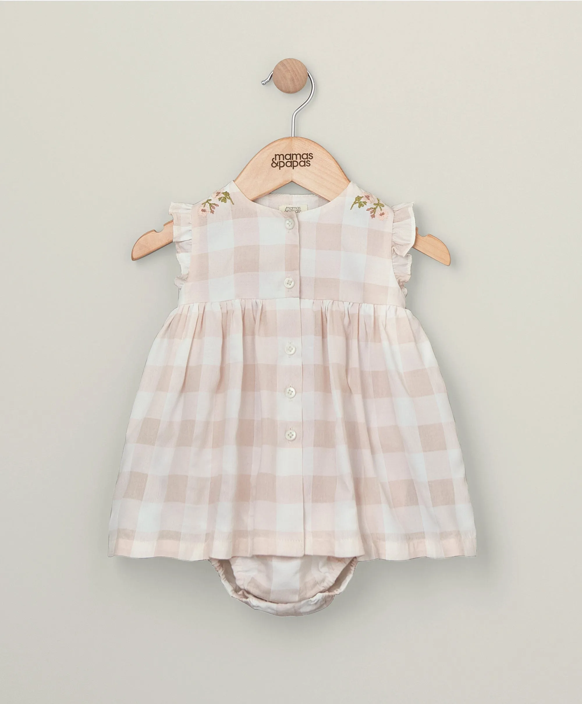Gingham Sonnenkleid - Rosa