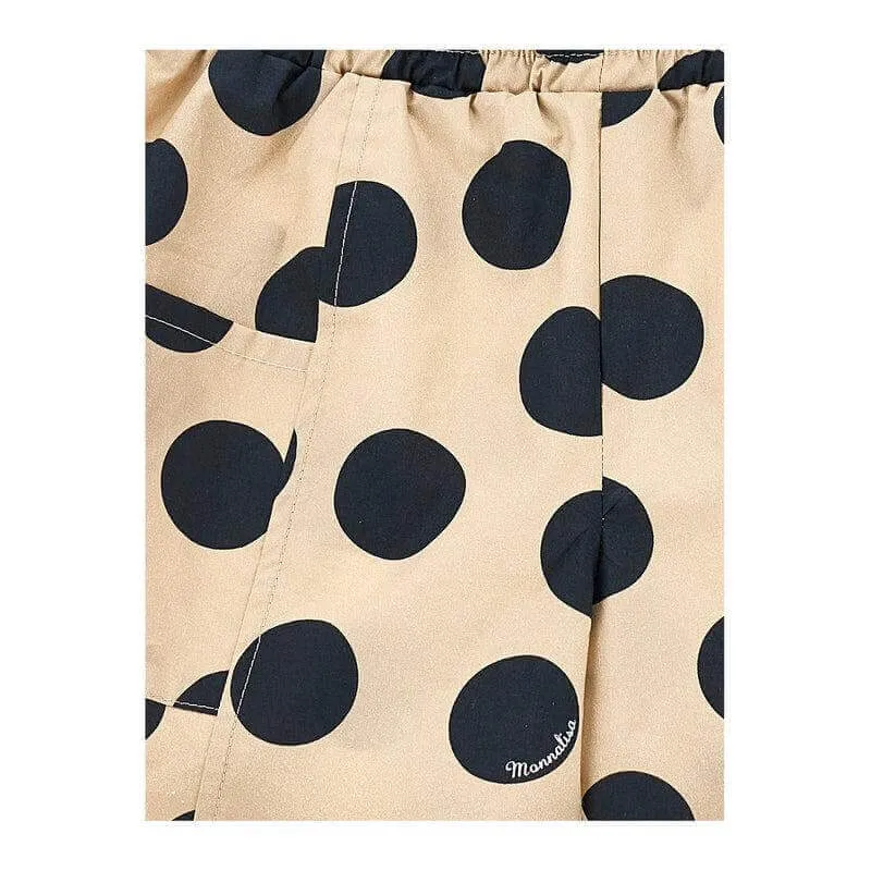 Mädchen Beige Jerry & Cherie Punktiertes Kurzshirt