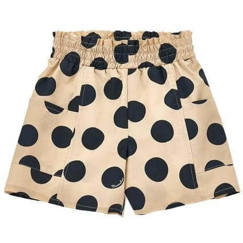 Mädchen Beige Jerry & Cherie Punktiertes Kurzshirt