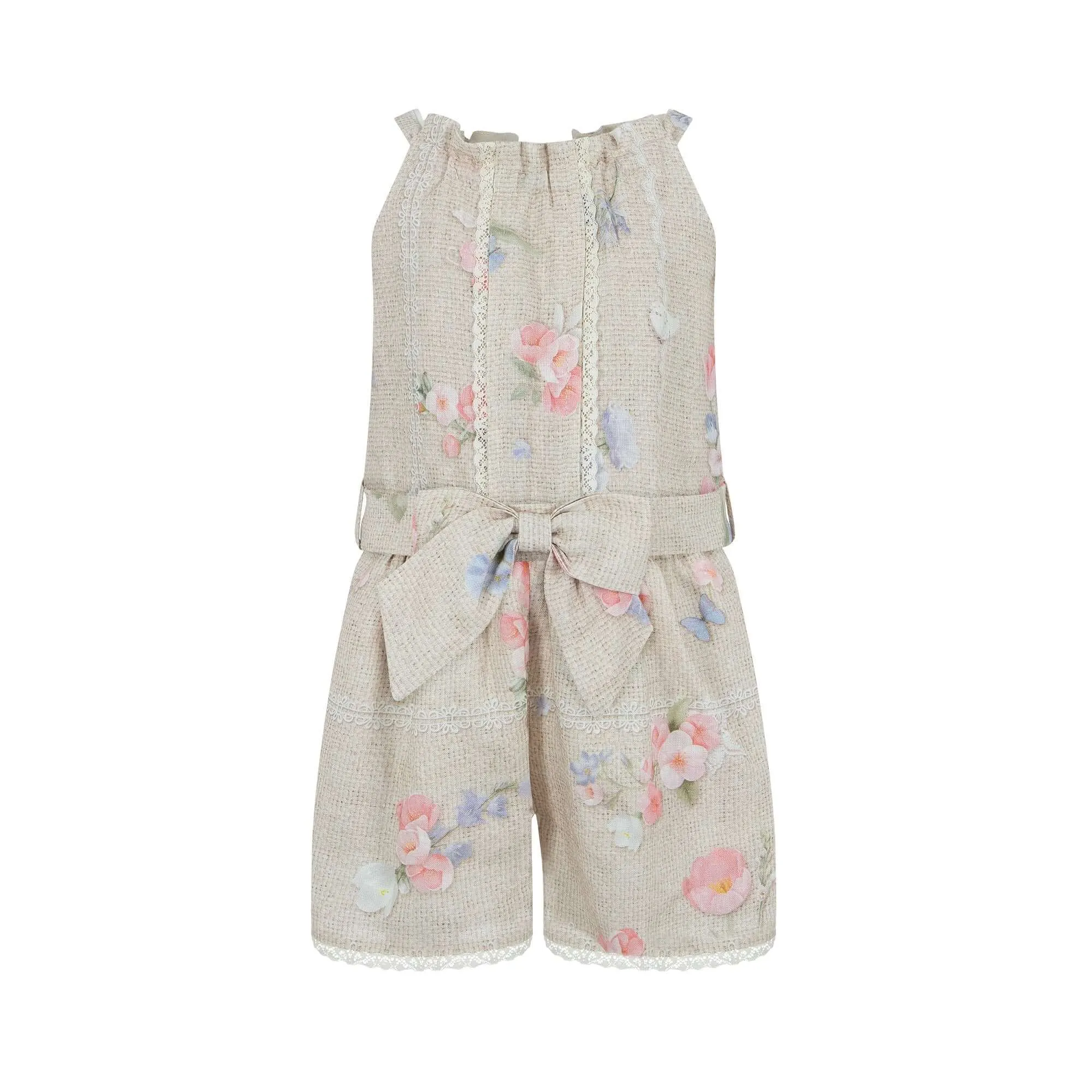 Mädchen Beige Playsuit