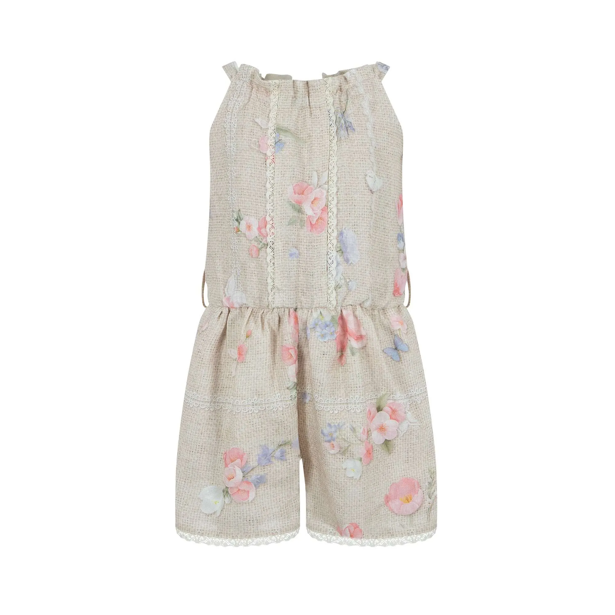 Mädchen Beige Playsuit