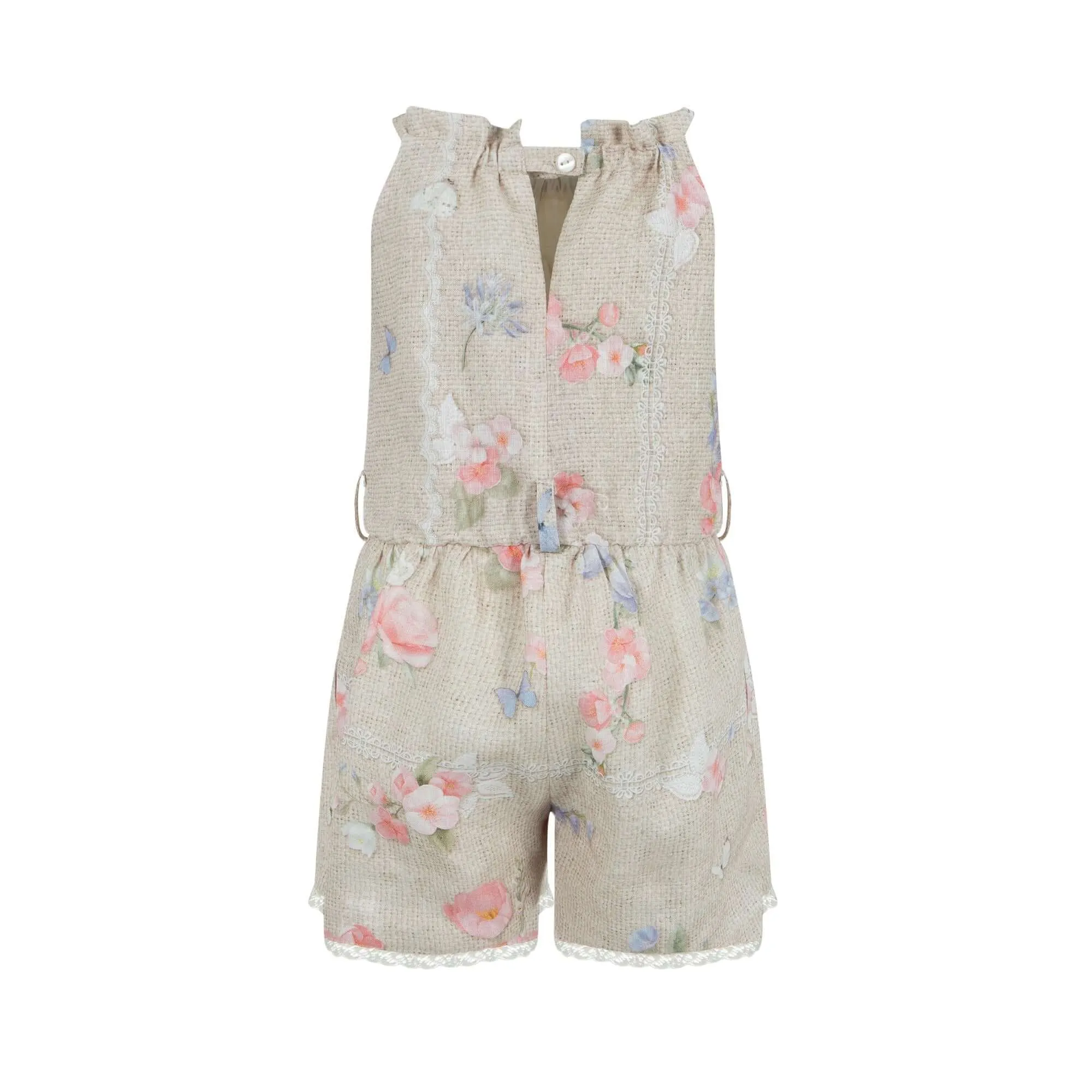 Mädchen Beige Playsuit