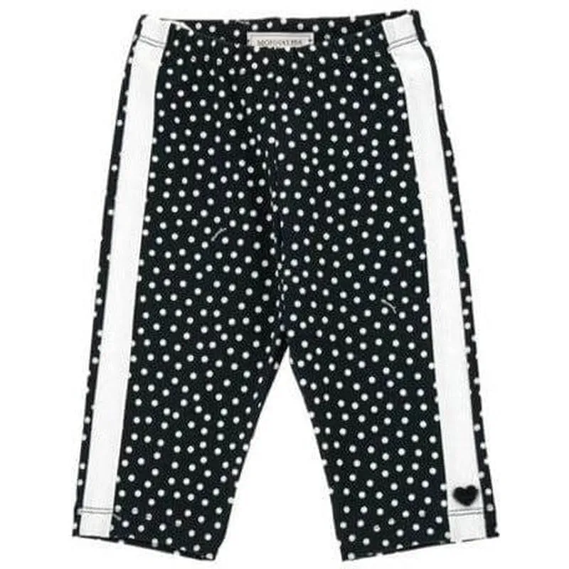 Damen-Radlerhose mit schwarzen Punkten