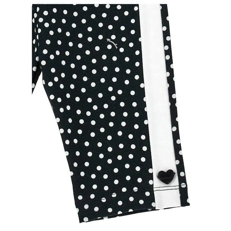 Damen-Radlerhose mit schwarzen Punkten