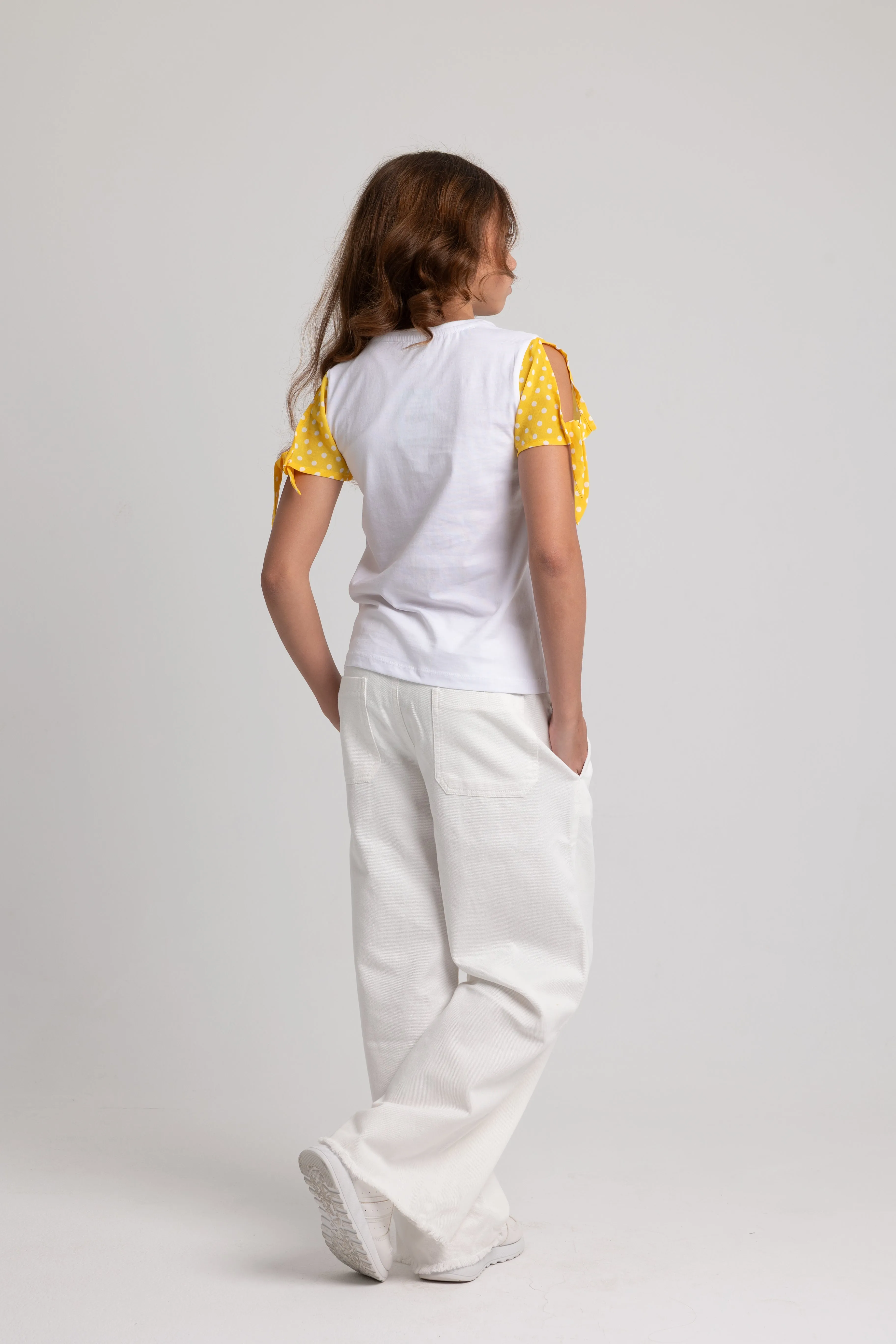 Mädchenbluse – Weiß