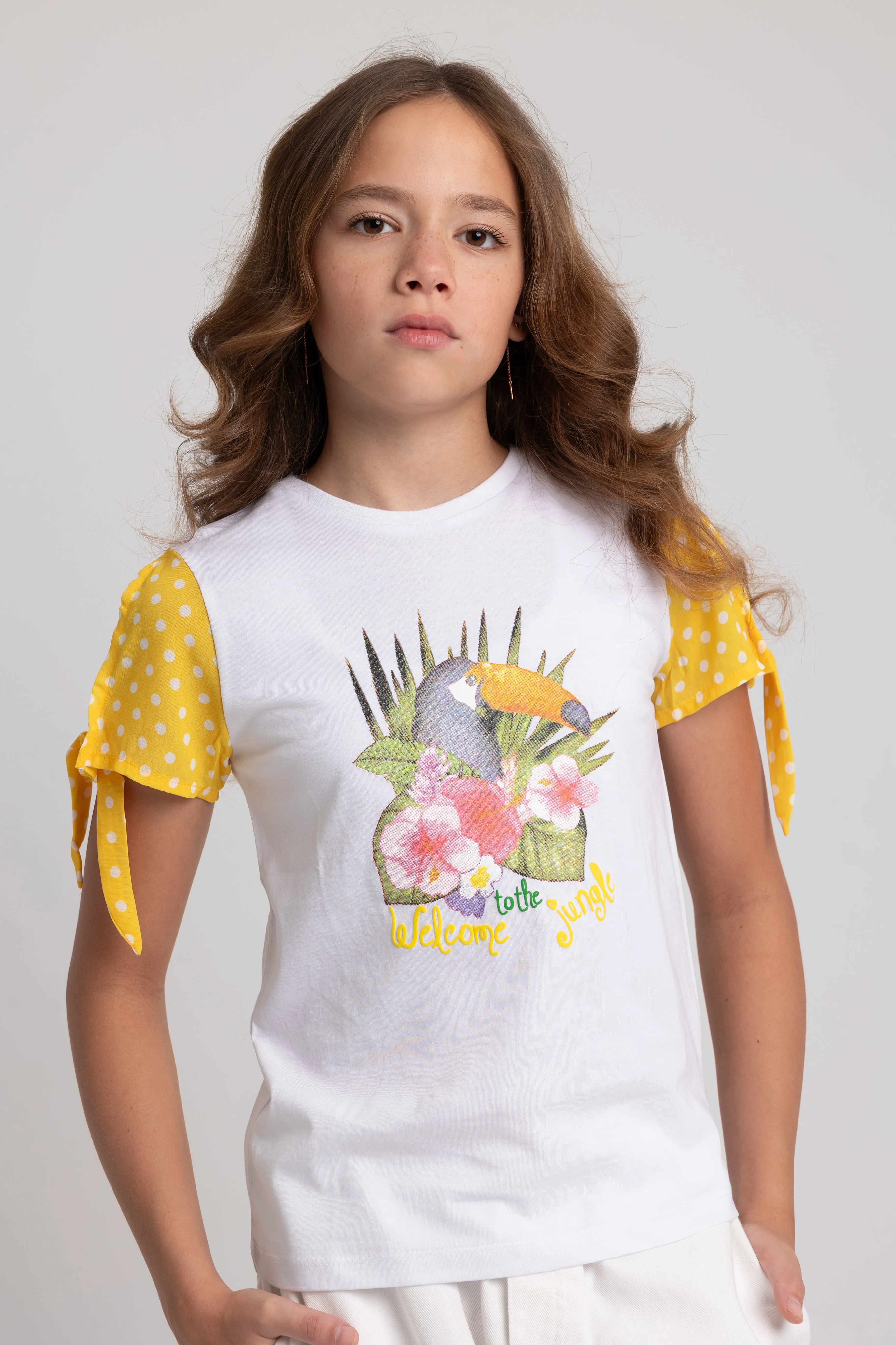 Mädchenbluse – Weiß
