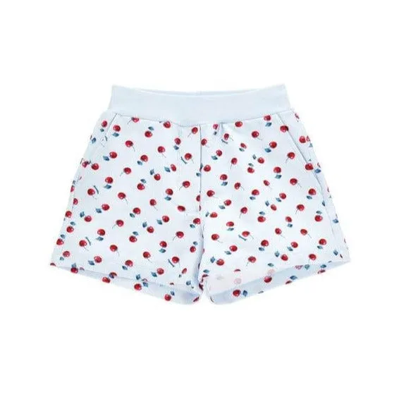 Mädchen Blaue Kirsch Kurzshorts
