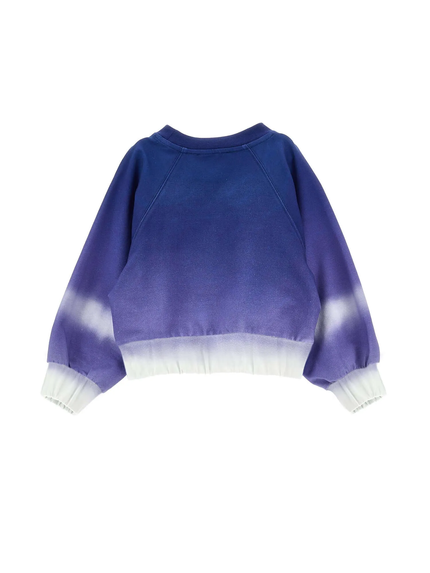 Mädchen Blauer Blumenpullover