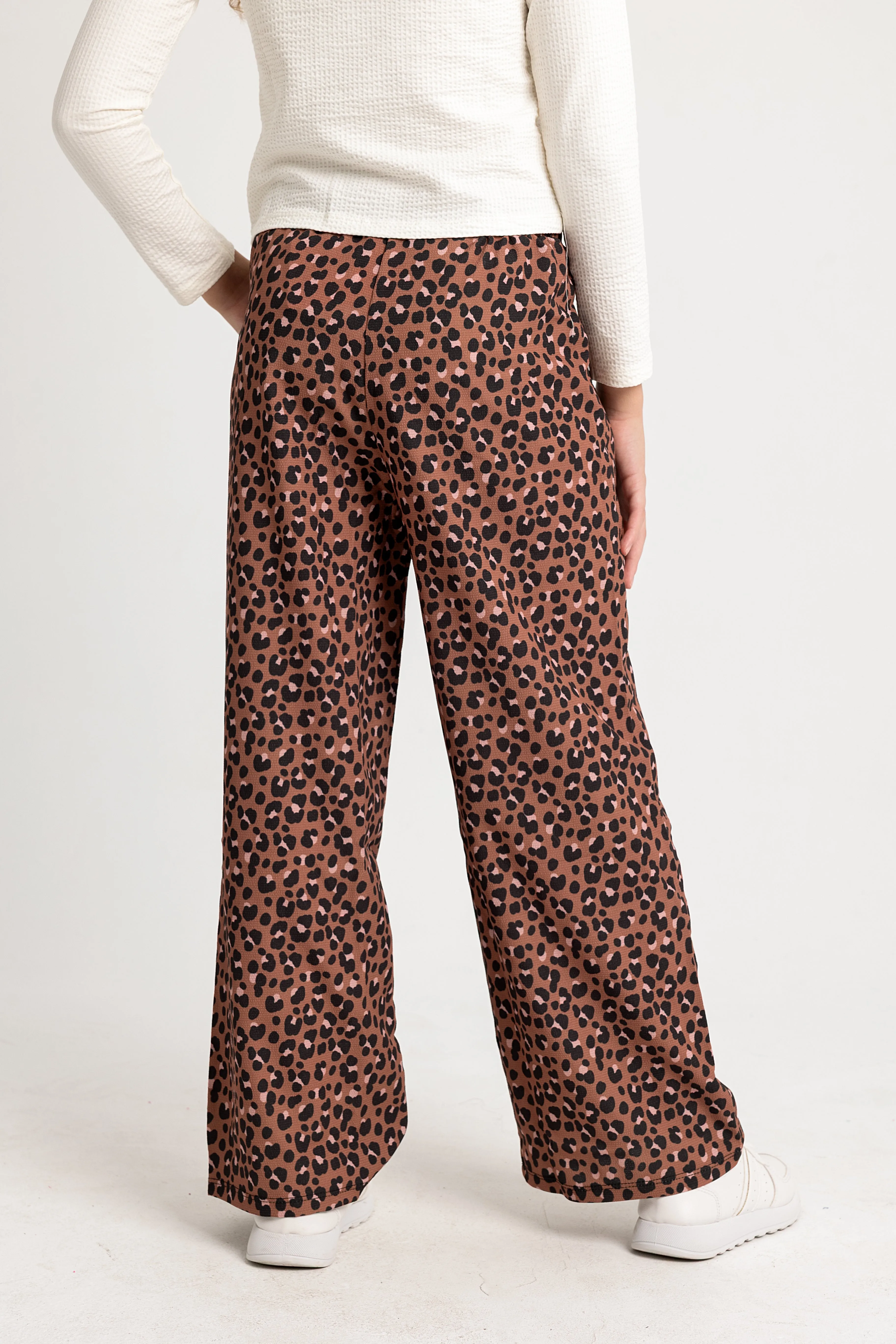 Mädchen Braune Leopardenhose