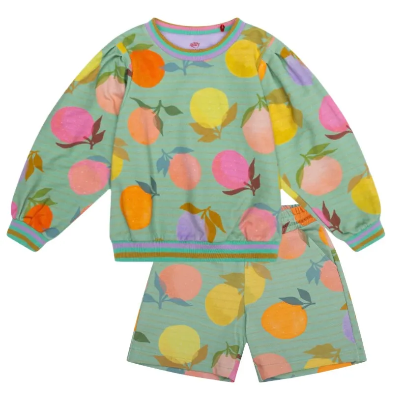 Mädchen Buntes Honny Kurzarm-Set